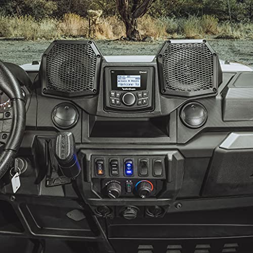 Rockford Fosgate RNGR18-STG1 Audio Kit: All-in-One Dash Housing Pre-Installed with PMX-1 Receiver and 5.25 Rockford Fosgate RNGR18-STG1 Audio Kit: All-in-One Dash Housing Pre-Installed with PMX-1 Receiver and 5.25